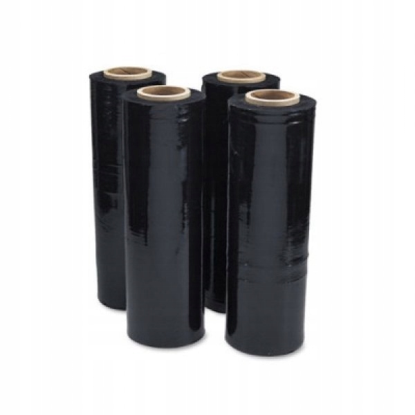 FOLIA STRETCH czarna 1,5kg 23my 1,2KG NETTO 50cm