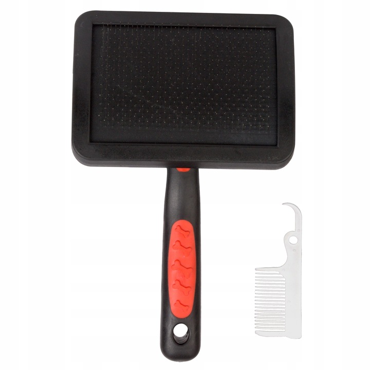 PUDLÓWKA Szczotka dla psa długowłosego CZARNA