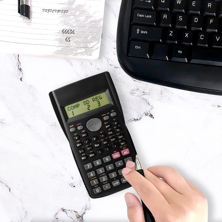 Kalkulator naukowy dwuliniowy biurowy do szkoły studia dużo 249 funkcji