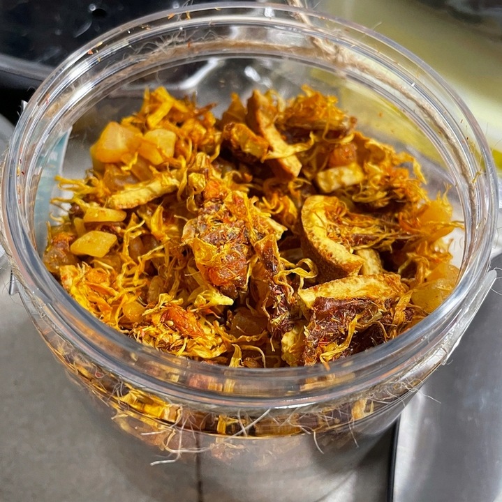 Najlepsza sypana herbata owocowa MANGO TANGO kawałki pomarańczy ananas 220g