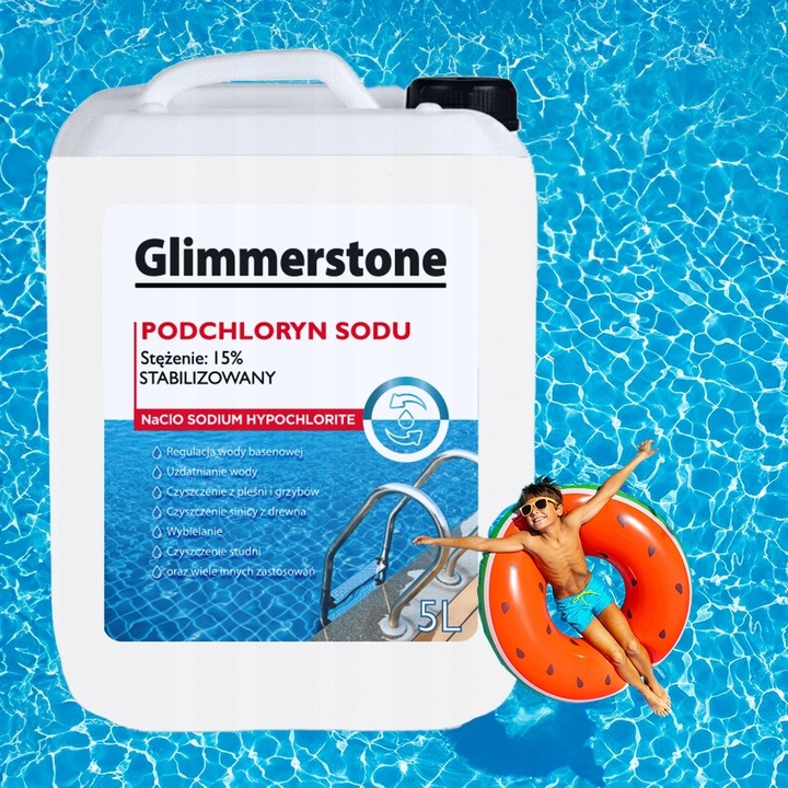 CHLOR PODCHLORYN SODU 15% CZYSZCZENIE Z PLEŚNI GRZYBÓW DO ŚCIAN STUDNI