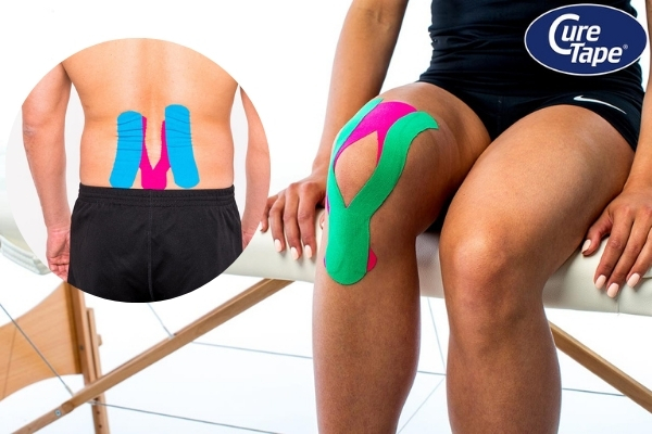 Taśma do kinesiotapingu tejpy CURETAPE CLASSIC do CIAŁA i TWARZY