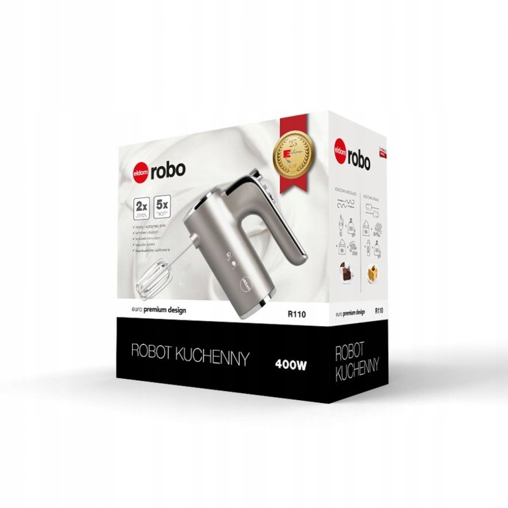 ROBOT KUCHENNY MIKSER RĘCZNY TURBO R110 ELDOM 400W