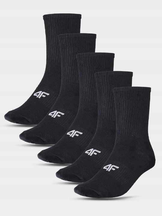 4F SKARPETKI SKARPETY DZIECIĘCE DŁUGIE ZA KOSTKĘ ZESTAW 5PAR USOCU294 AW24