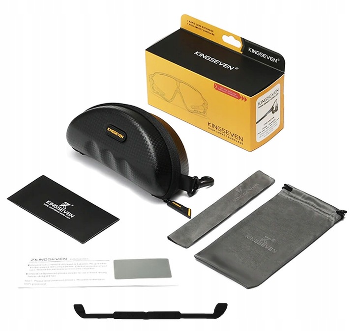 Okulary Rowerowe Polaryzacyjne Sportowe K7 na Rower 5 Szkieł Wymienne Szkła