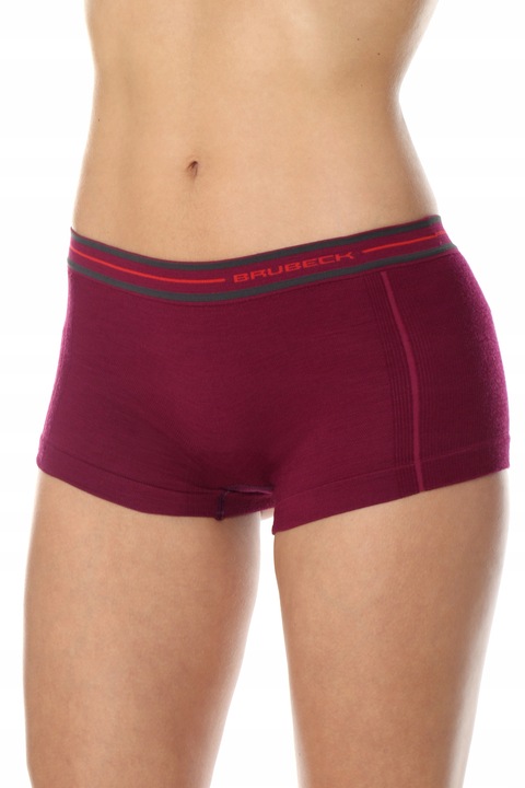 BRUBECK TERMOAKTYWNE BOKSERKI DAMSKIE SZORTY WEŁNA MERINO ACTIVE WOOL M
