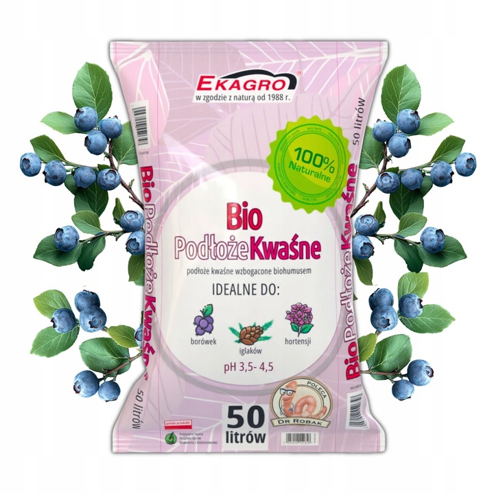 Ziemia do Borówek Hortensji BIO Podłoże do Azalii Wrzosów z Nawozem