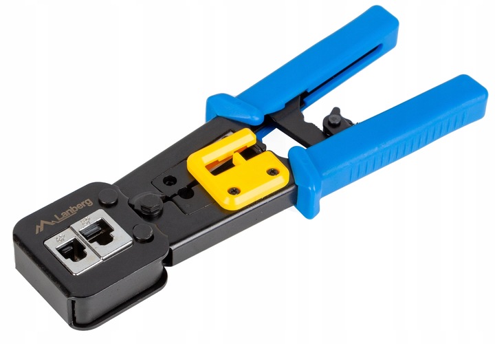 ZACISKARKA PRZELOTOWA WTYKÓW ZŁĄCZ PRZELOTOWYCH RJ45 RJ12 RJ11 LAN LANBERG