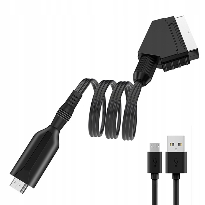 IRIS Kabel adapter konwerter z Euro / Scart do HDMI telewizor ekran ma HDMI