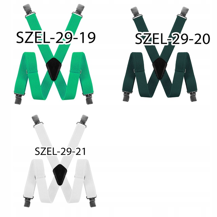 SZELKI MĘSKIE DO SPODNI MOCNE SZEROKIE CODZIENNE REGULOWANE POLSKIE