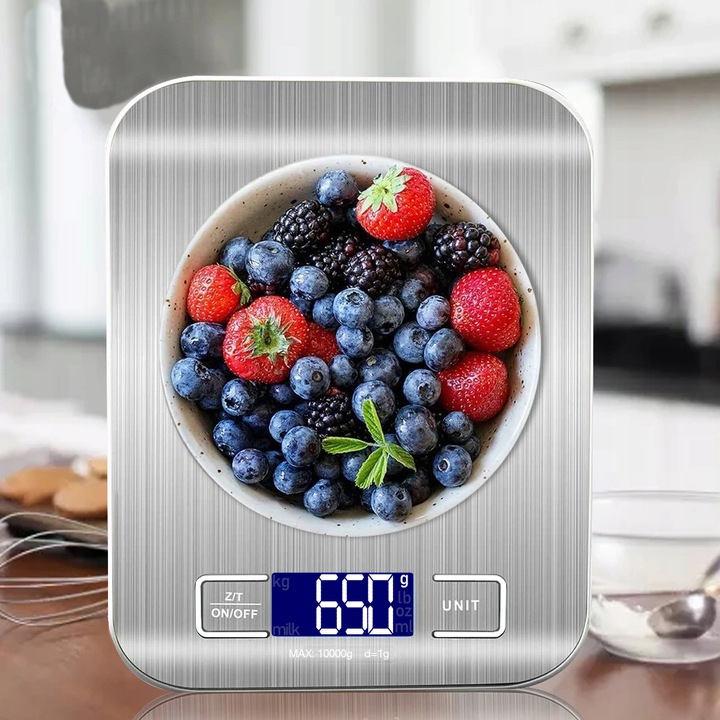 PRECYZYJNA WAGA KUCHENNA JUBILERSKA ELEKTRONICZNA 10KG 1g TARA LCD