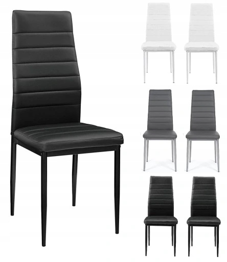 6x KRZESŁO TAPICEROWANE FADO EKOSKÓRA RÓŻNE KOLORY