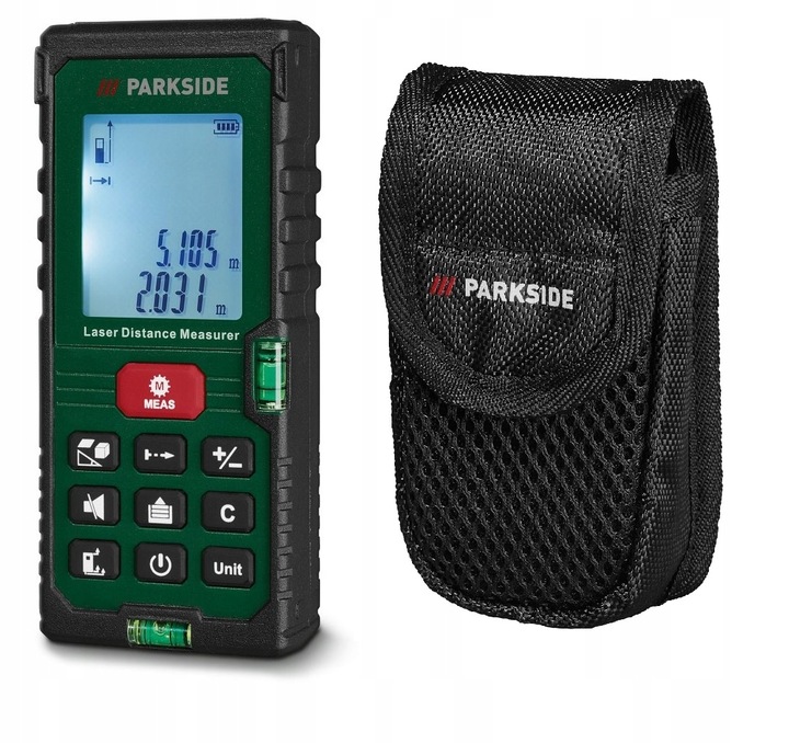 PARKSIDE PLEM 50 D5 - DALMIERZ DO WNĘTRZ LASEROWY z LCD, POMIAR 0,05 -