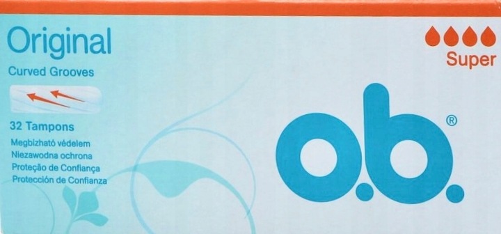 2 x OB Original Super Tampony Higieniczne 32 sztuki