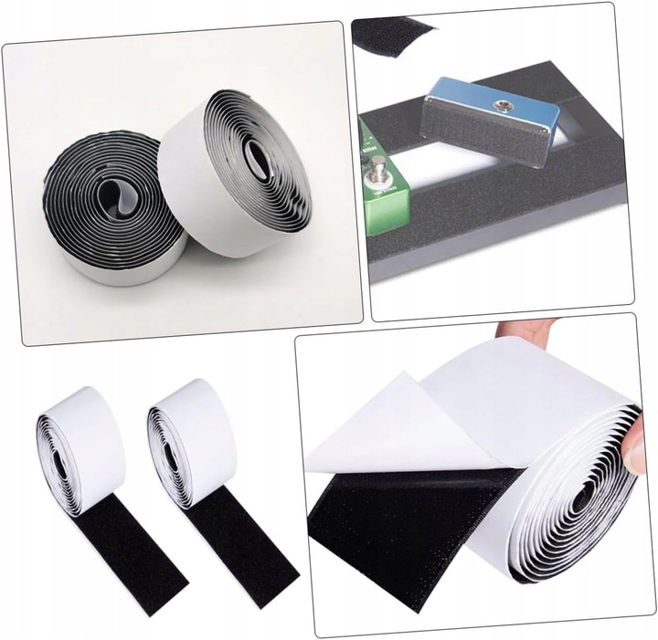 RZEPY DO PANELI TAPICEROWANYCH RZEP MONTAŻOWY SAMOPRZYLEPNY 10m MOCNY