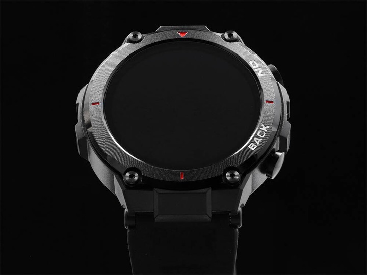 Smartwatch zegarek męski wodoszczelny GPS MILITARNY PULS MENU PL Czarny