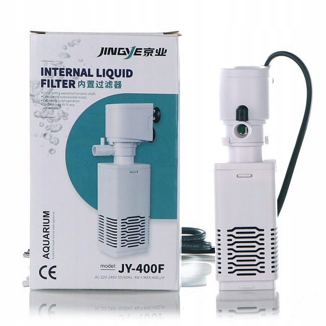 FILTR WEWNĘTRZNY DO AKWARIUM NANO GĄBKOWY MECHANICZNY 10-60l 400 l/h