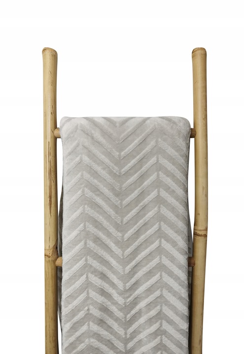 GRUBY KOC 200x220 cm CIEPŁA NARZUTA NA ŁÓŻKO DLA CIEBIE PREZENT JASNY SZARY