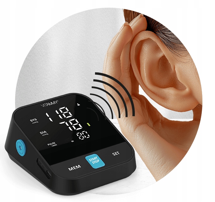 CIŚNIENIOMIERZ VITAMMY NEXT E5 MÓWI PO POLSKU ARYTMIA ETUI ZASILACZ GRATIS