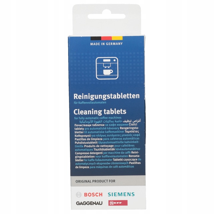 ORYGINALNE TABLETKI czyszczące ekspresów SIEMENS | 10szt TZ60001