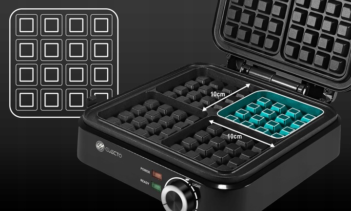 GOFROWNICA 4 GOFRY REGULACJA TEMPERATURY MOCNA NIEPRZYWIERAJĄCE PŁYTY