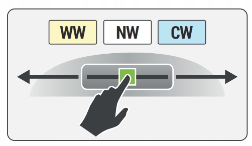PODSZAFKOWA OPRAWA OBROTOWA LED 10W 4100K CCT LAMPA Z PRZEWODEM 230V