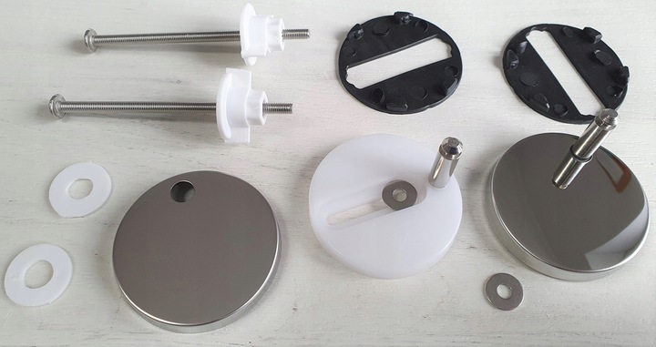 MOCOWANIE DO DESKI WC SEDESOWEJ Klozetowej ŚRUBY UCHWYTY Trzpienie