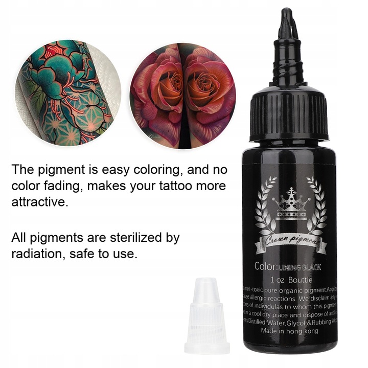 TUSZ DO TATUAŻU LINING BLACK 30ml CZARNY