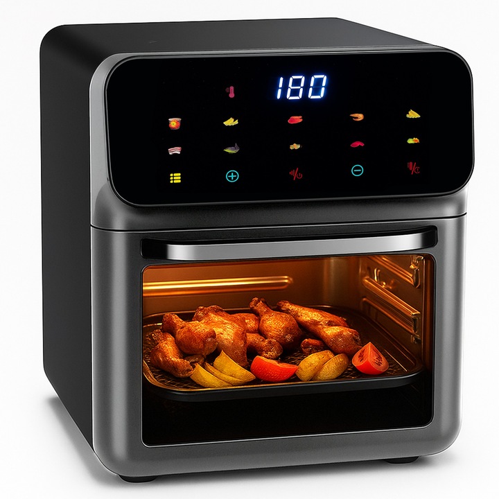 FRYTKOWNICA BEZTŁUSZCZOWA AIR FRYER 8,5L PIEKARNIK 1350W 10 TRYBÓW