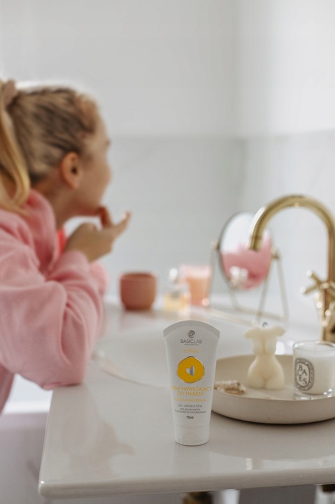 BasicLab Zestaw Nawilżający Krem do Twarzy i Nawilżający Krem do Rąk 75 ml