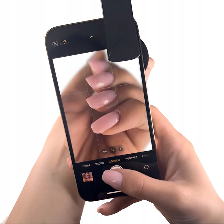 Obiektyw soczewka nakładka makro na klipsie z klamrą do telefonu