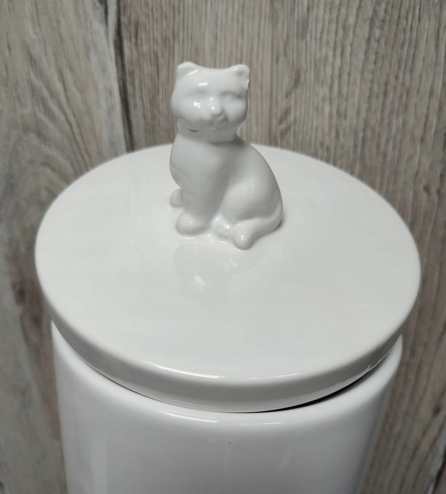 POJEMNIK ceramiczny 1800 ml pojemnik na smaczki, karmę, atest do żywności