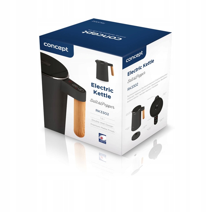 Czajnik elektryczny double wall 1,5 l antracyt Salt & Pepper RK3302