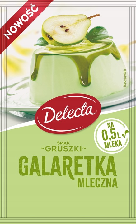 Galaretka Delecta mix 10 smaków do deserów, mleczna i klasyczna