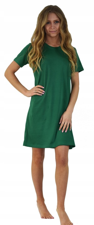 Przewiewna Koszula Nocna Jednokolorowa Gładka L