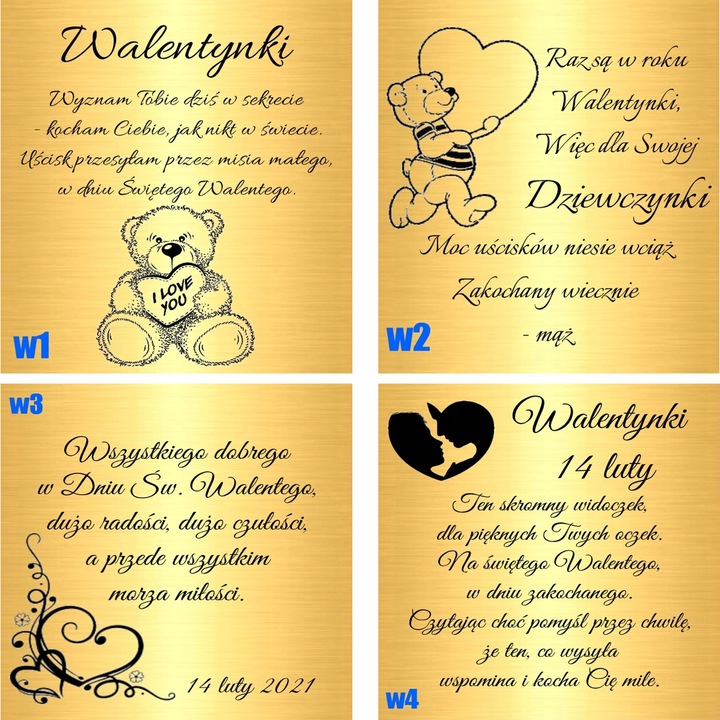 Złoty Wisiorek 333 Serce Nieskończoność GRAWER