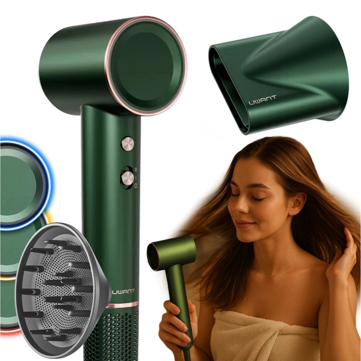 UWANT SUSZARKA DO WŁOSÓW JONIZACJA CICHA 58dB REDUKCJA HAŁASU