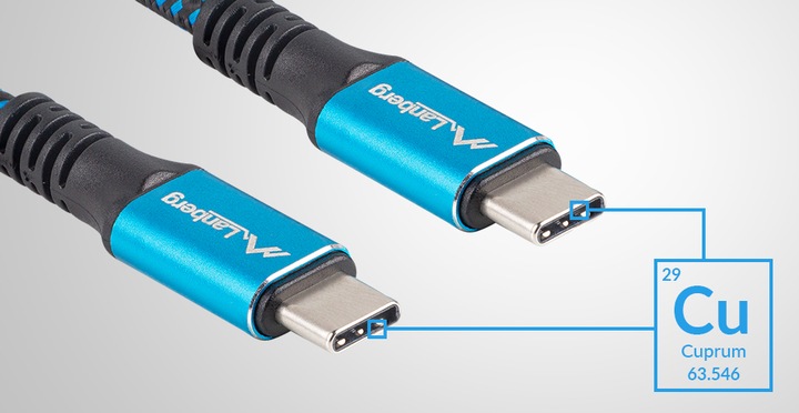 Kabel USB-C USB Type-C 4.0 40Gb/s 5K PD2.1 100W alt. DisplayPort