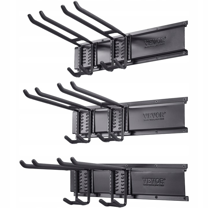 Organizer narzędziowy garażowy 800LBS uchwyt ścienny 6 haczyków 3