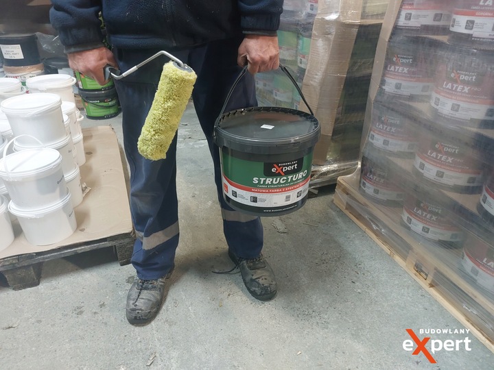 FARBA STRUKTURALNA ELEWACYJNA FASADOWA ZEWNĘTRZNA do malowania DO