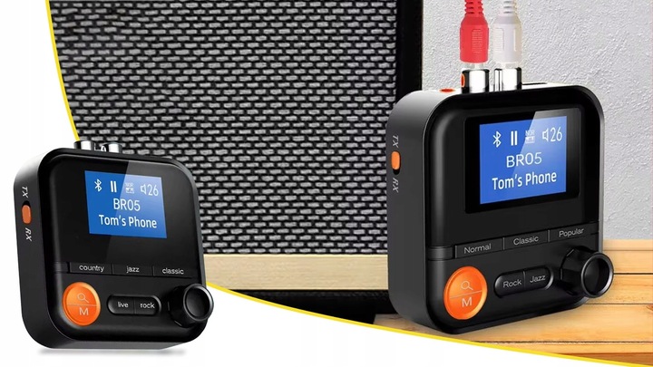 ADAPTER TRANSMITER BLUETOOTH ODBIORNIK NADAJNIK BT 5.2 AUX RCA JACK