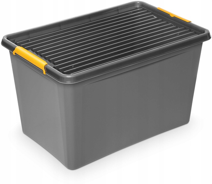 Pojemnik plastikowy 60L z pokrywką organizer pudełko skrzynia kosz box