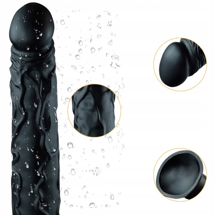 EKSTRA DŁUGIE DILDO ROZKOSZY- PENIS Z PRZYSSAWKĄ XXL GŁĘBOKIE DOZNANIA