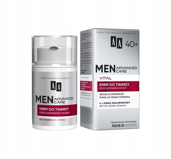 AA MEN ADVANCED CARE VITAL 40+ KREM DO TWARZY 50ML