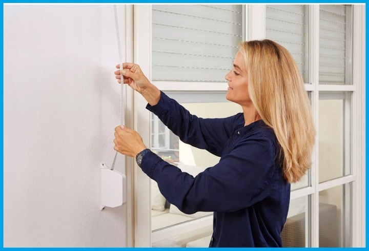 ZWIJACZ KORBOWY NA LINKĘ Z KORBĄ SELVE + LINKA 7MB BIAŁY do rolet zewn