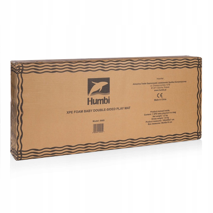 MATA PIANKOWA XPE SKŁADANA EDUKACYJNA 150X180 CM