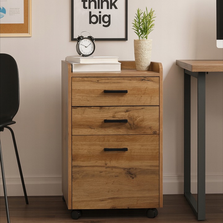 SZAFKA na kółkach STOLIK nocny SZUFLADA olcha REGAŁ do sypialni salonu