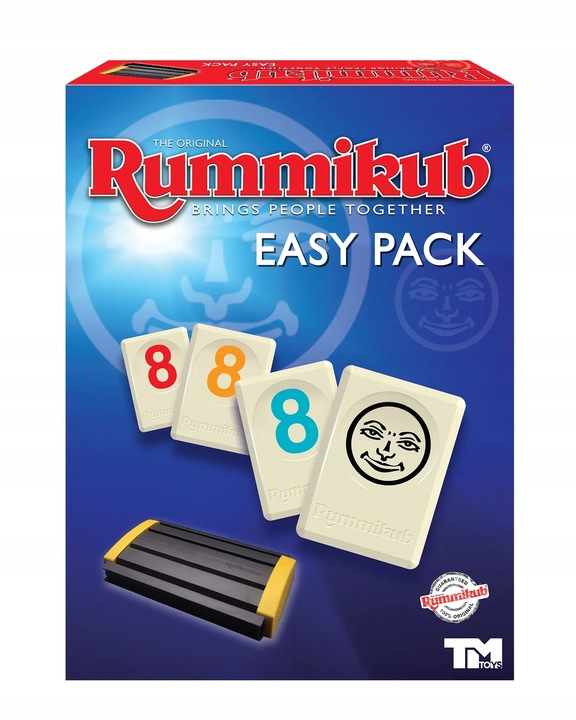 Gra Rummikub EASY PACK gra logiczna liczbowa nowa wersja 4 graczy rodzinna