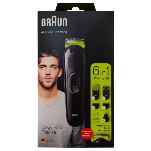 Trymer BRAUN All In One Trimmer 3 Styling Kit 6w1