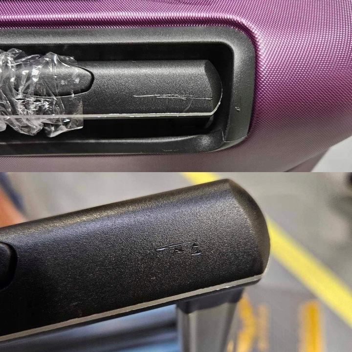 WINGS Średnia Walizka Bagaż PODRÓŻNY na 4 kółkach ABS+ TWARDA pojemna XL